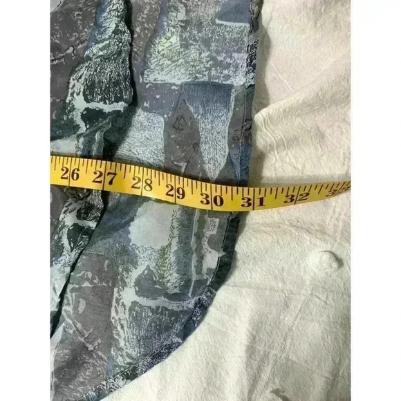 Vintage 80's Chivalry Silk Shirt Men's Size Large Abstract Long Sleeve Button Up - Picture 5 of 9